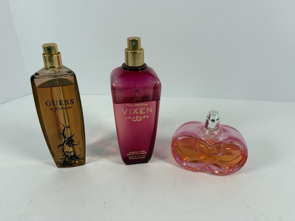Womens Lot Guess Marciano Victoria's Secret Vixen Secret Bottles